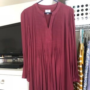 Maroon Tunic Dress